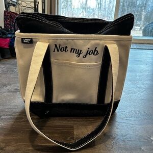 Lands' End Embroidered Tote